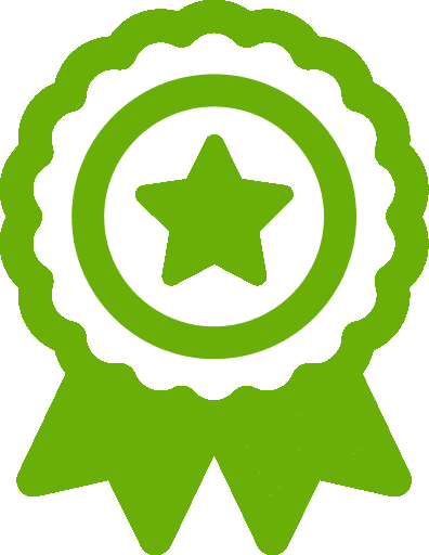 Ribbon with stars icon